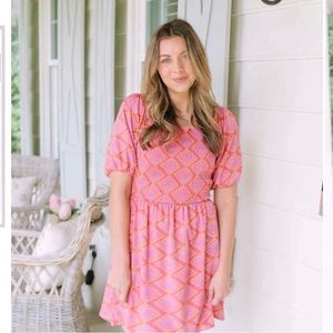 NWOT Michelle McDowell Layla dress in “Caught by Surprise pattern. XXL